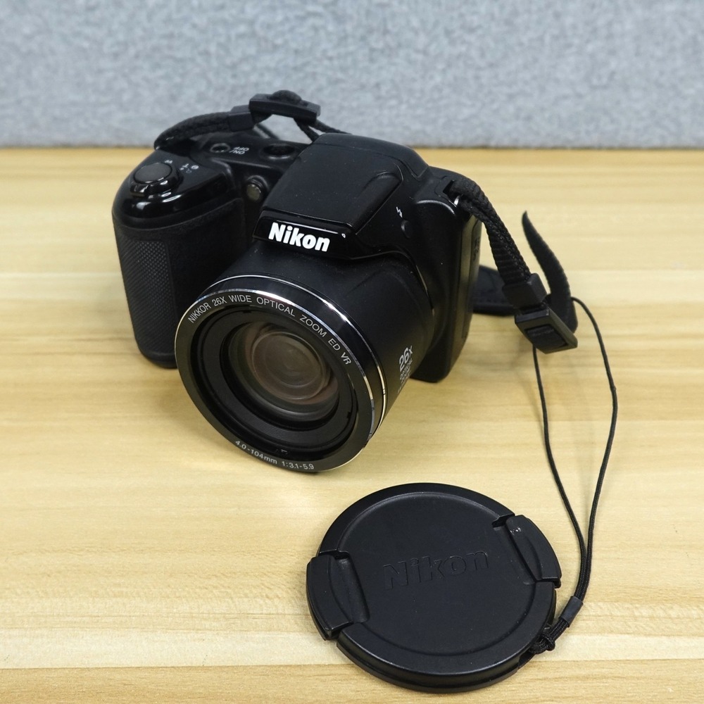 Nikon Coolpix L330 20.2MP Digital Bridge Camera 26x Optical Zoom Black - Tested